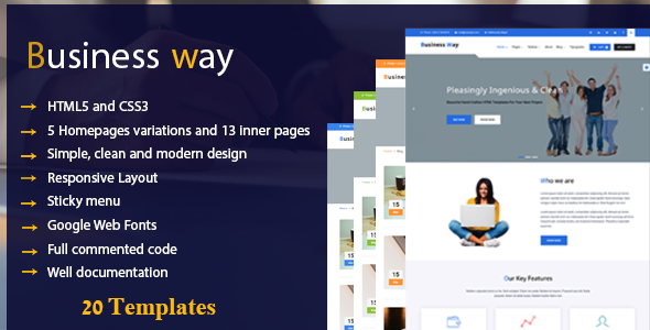Business Way HTML in Themeforest